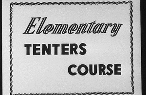 Image of Reel of film labelled "Elementary Tenters Course" DUNIH 2006.1.7