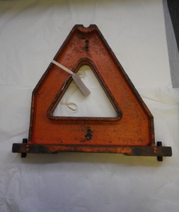 Image of Orange Triangular (one of two halves) DUNIH 2015.10.1