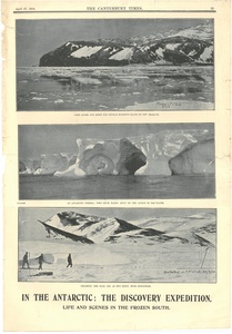 Image of Newspaper cutting showing different images of the Antarctic Expedition 1901-4 DUNIH 2016.30.44.8