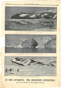 Image of Newspaper cutting showing different images of the Antarctic Expedition 1901-4 DUNIH 2016.30.44.9