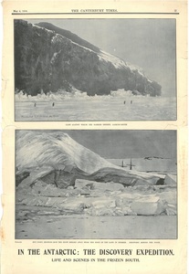 Image of Newspaper cutting showing different images of the Antarctic Expedition 1901-4 DUNIH 2016.30.44.11