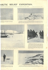 Image of Newspaper cutting showing different images of the Antarctic expedition 1901-4 DUNIH 2016.30.45.6