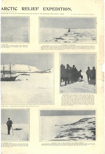 Image of Newspaper cutting showing different images of the Antarctic expedition 1901-4 DUNIH 2016.30.45.8
