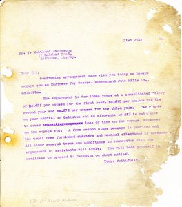 Image of Letter to J. Maitland Jamieson, 21st July DUNIH 2016.11.51