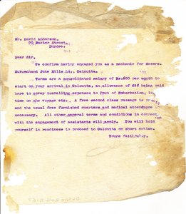 Image of Letter to D. Anderson DUNIH 2016.11.67