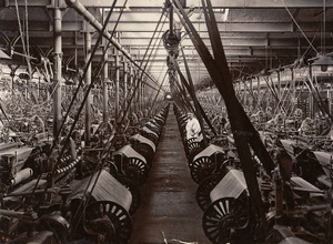 Image of Weaving department of Indian Mill photograph DUNIH 2015.3.4