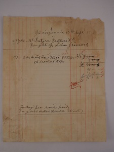 Image of Invoice from J. Grimond to Mc Intyre Brothers Ld., 17th September 1914 DUNIH 2017.1.13.1