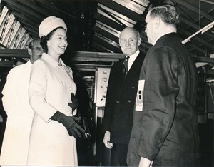Image of Photograph of the Queen meeting Cliff McKendrick, May 1969 DUNIH 2017.16.2.14