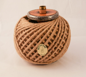 Image of Thick natural jute coloured twine on bobbin DUNIH 2012.11.10