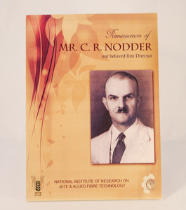 Image of Booklet 'Reminiscences of Mr C.R. Nodder' relating to National Seminar on Jute and Allied Fibres DUNIH 2013.3.3
