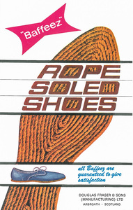 Image of Leaflet re. 'Baffeez' rope soled shoes DUNIH 103.2