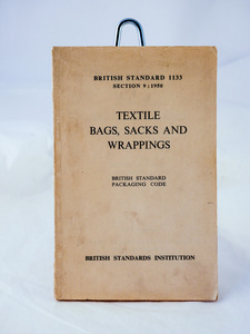 Image of Textile Bags, Sacks and Wrappings/British Standard 1133 /Section 9 : 1950 DUNIH 2009.67.11