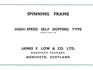 Image of Spinning Frame, High-speed Self Doffing Type DUNIH 2018.2.6