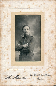 Image of Photograph of William Kennedy in WW1 uniform DUNIH 2018.16.3.3