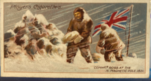 Image of CIGARETTE CARD, first Series no.8 Commander James Ross, one of a collection of cigarette cards detailing Polar Exploration DUNIH 2022.18.8