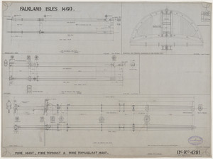 Image of Ship Plan from the Vosper refit of Discovery in 1923. DUNIH 2022.19.29