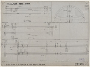 Image of Ship Plan from the Vosper refit of Discovery in 1923. DUNIH 2022.19.30