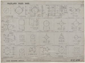 Image of Ship Plan from the Vosper refit of Discovery in 1923. DUNIH 2022.19.36