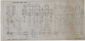 Image of Ship Plan from the Vosper refit of Discovery in 1923. DUNIH 2022.19.82