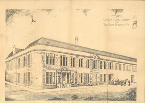 Image of Architectural drawing of Extension to Stobswell Works DUNIH 2023.4