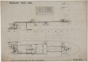 Image of Ship Plan from the Vosper refit of Discovery in 1923. DUNIH 2022.19.73