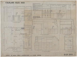 Image of Ship Plan from the Vosper refit of Discovery in 1923. DUNIH 2022.19.66