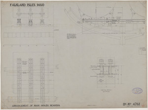 Image of Ship Plan from the Vosper refit of Discovery in 1923. DUNIH 2022.19.13
