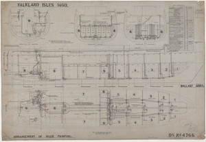 Image of Ship Plan from the Vosper refit of Discovery in 1923. DUNIH 2022.19.17