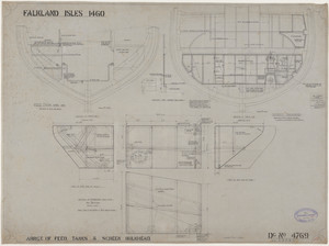 Image of Ship Plan from the Vosper refit of Discovery in 1923. DUNIH 2022.19.19