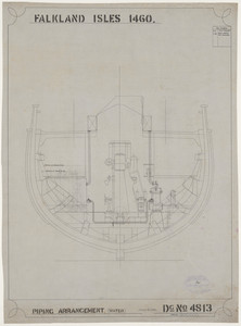 Image of Ship Plan from the Vosper refit of Discovery in 1923. DUNIH 2022.19.54