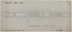 Image of Ship Plan from the Vosper refit of Discovery in 1923. DUNIH 2022.19.52