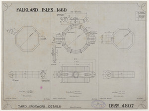 Image of Ship Plan from the Vosper refit of Discovery in 1923. DUNIH 2022.19.49