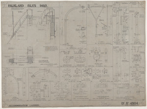 Image of Ship Plan from the Vosper refit of Discovery in 1923. DUNIH 2022.19.46