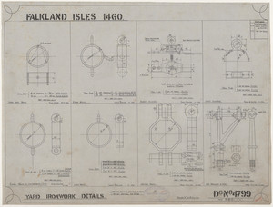 Image of Ship Plan from the Vosper refit of Discovery in 1923. DUNIH 2022.19.43