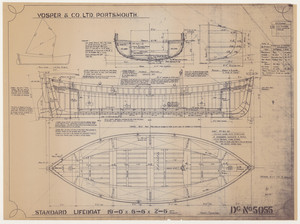 Image of Ship Plan from the Vosper refit of Discovery in 1923. DUNIH 2022.20.5