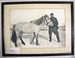 Edward Wilson holding the reigns of a Siberian pony. thumbnail ROY.17